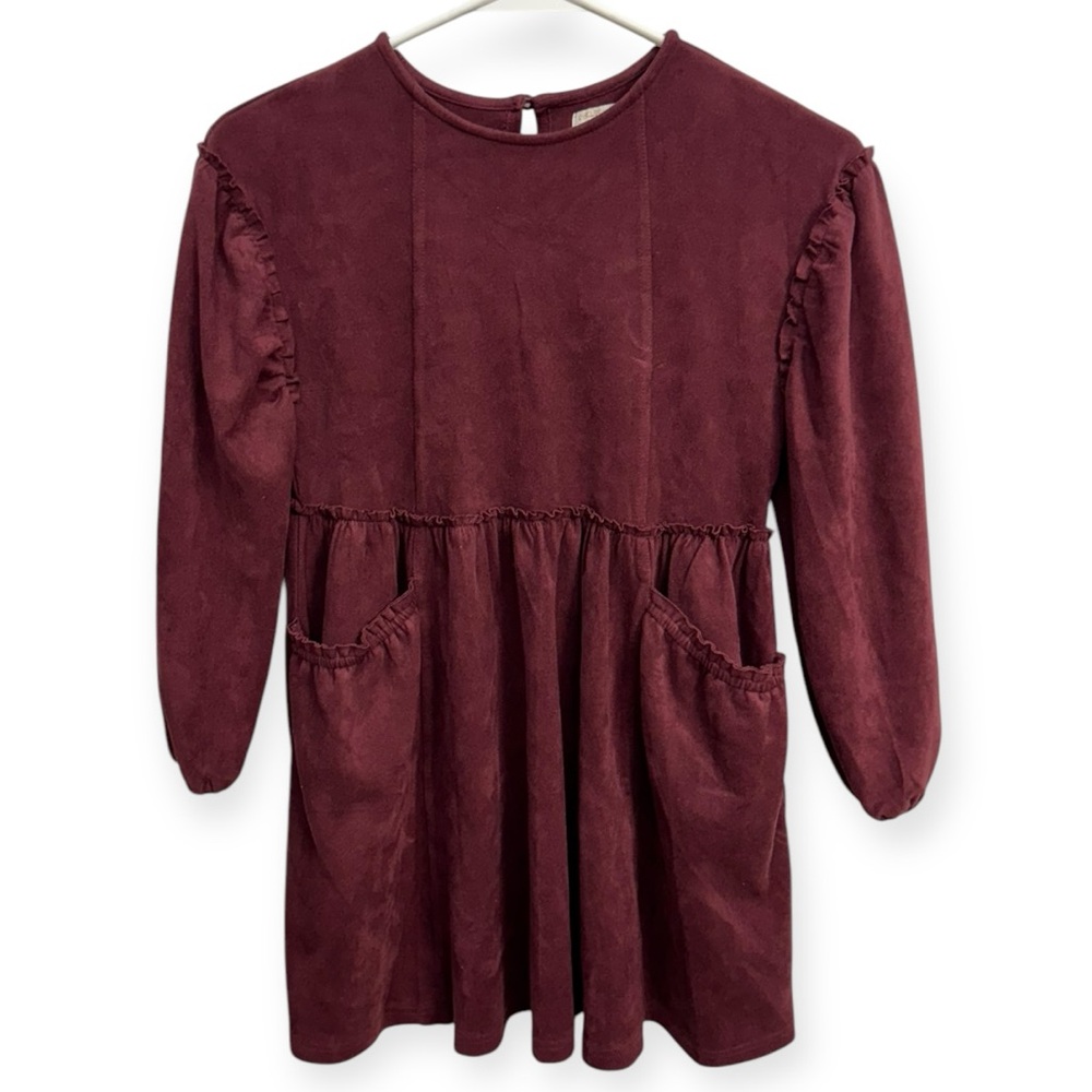 Chelsea & Violet‎ Kids Casual Dress in Burgundy